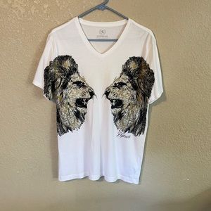 Express Lions V Neck shirt